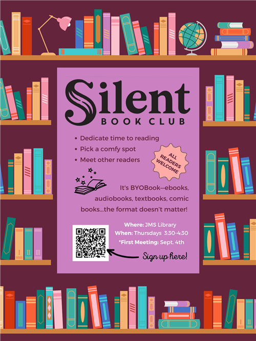silent book club flyer